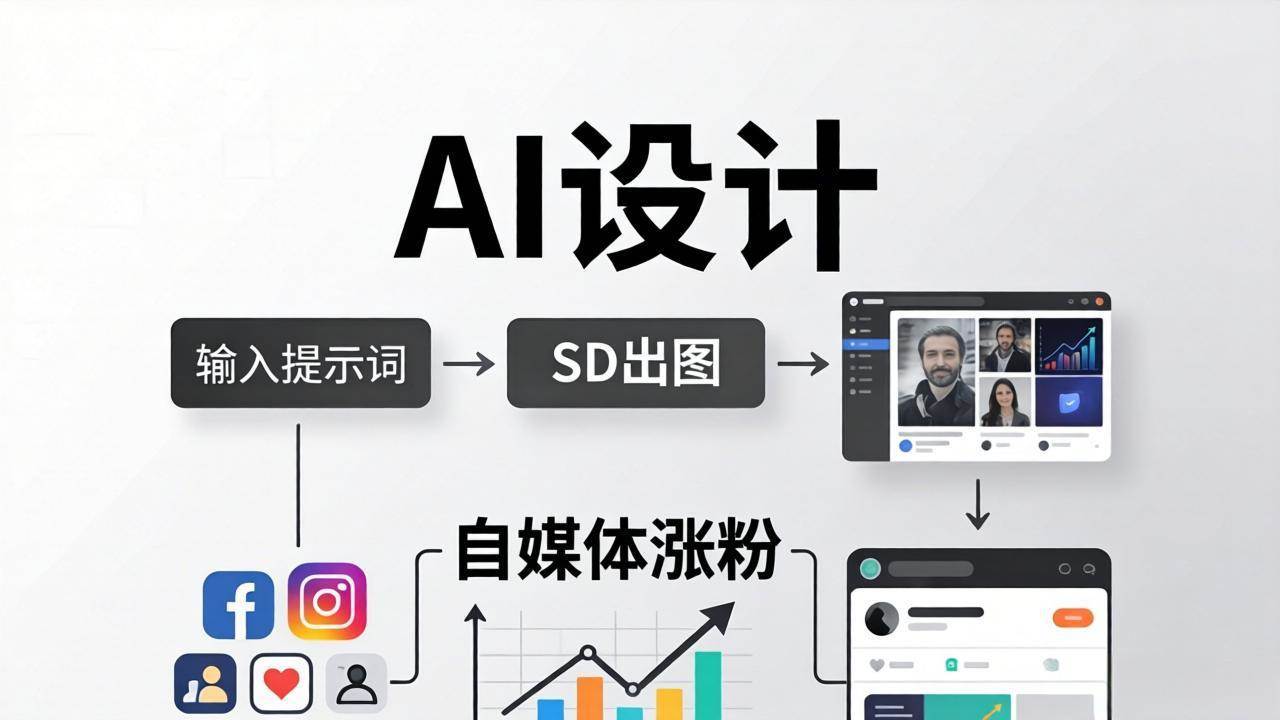 (5.5)人人都是AI设计师：SD出图+自媒体涨粉一站教学，告别图文素材焦虑，AI设计让你轻松避开内卷
