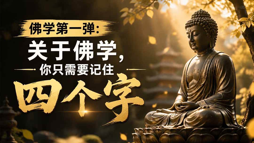 (8.09)付费文章：佛学第一弹:关于佛学，你只需要记住四个字